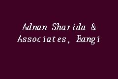 Profile summary alif started his career in legal practice as an associate at tetuan kamaruzaman arif amran & chong before joining hisham, sobri & kadir under the retail practice group. Adnan Sharida & Associates, Bangi, Law Firm in Bangi