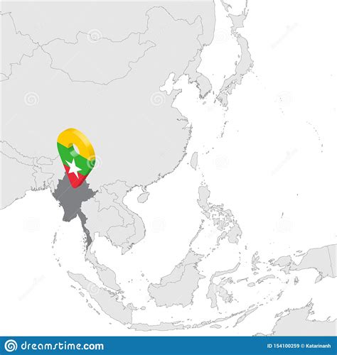 Mrauk u kayin state administrative divisions of myanmar map shan state, myanmar map png google map maker google maps pin, pin, red location logo png clipart. Myanmar Location Map On Map Asia. 3d Myanmar Flag Map ...