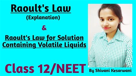 In a real solution , the activity coefficient , γ i , depends on both an example of a binary system that exhibits positive deviations from raoult's law is represented in figure 3 , the partial. Raoult's Law || Raoult's Law for Solutions Containing ...