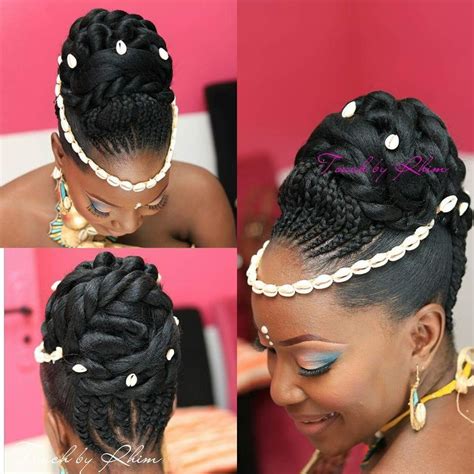 Cheveux crépus coiffure mariage idée photo tresses. Liste : Les +20 top photos de coiffure afro femme mariage ...