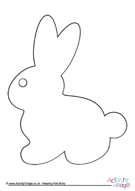 Printable easter bunny feet template. Rabbit Writing Frame | Isanna