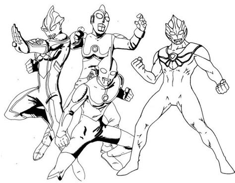 Free coloring pages of taiga biome taiga animals coloring. Perfect Ultraman Characters Coloring Page for Boys (Dengan ...