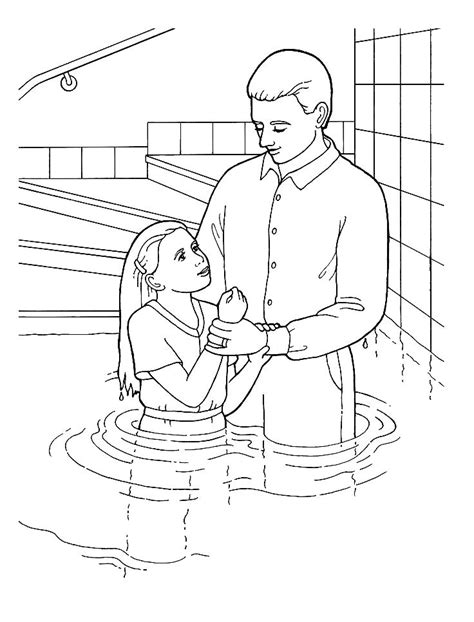 Jesus baptized by john the baptist coloring page for baptism with for 10 free coloring pages of jesus baptism. Baptism Coloring Pages at GetColorings.com | Free ...