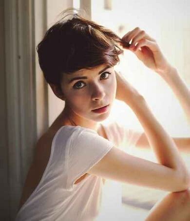 Straight, thick hair, which is dense or coarse, can look too poofy when packed into a long pixie cut. 15 Pretty Pixie Haircut Ideas for Women with Short Hair ...