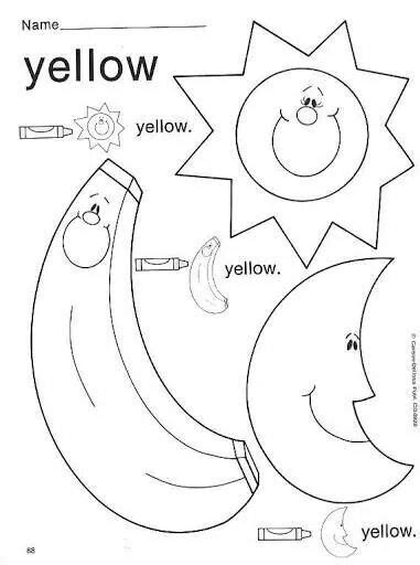 Colors activities, lessons, and games for preschool. Yellow | Preschool colors, Preschool color activities ...