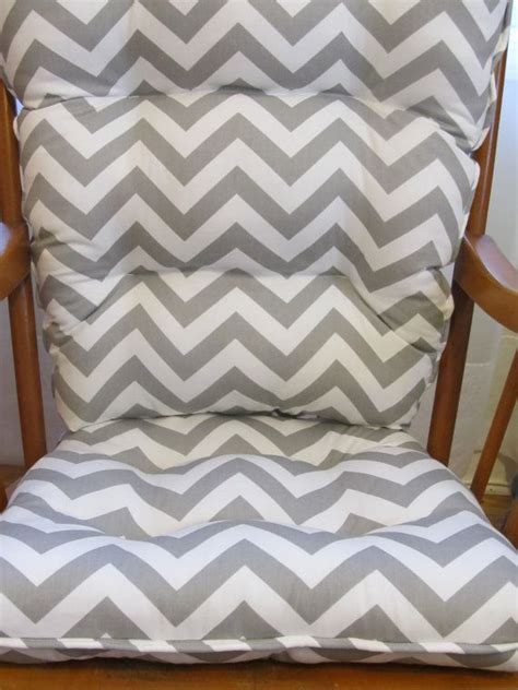 Custom rockingchair cushions feature the top sunbrella® fabrics. rocker cushions for baby nursery | visit etsy com | Chair ...