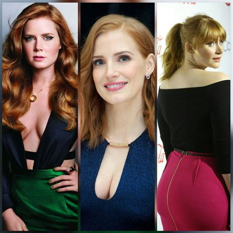 Bryce dallas howard and jessica chastain know that fans often have trouble telling the two redheaded actresses apart. Amy Adams, Jessica Chastain, and Bryce Dallas Howard - 9GAG