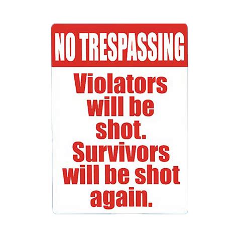 Trusted store for 100k+ customers! No Trespassing - Metal Bedroom Door Sign NEW - Metal ...