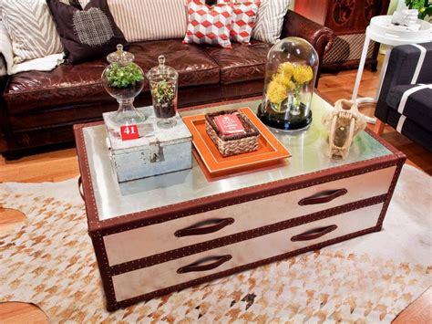 Trunk coffee table also offers ample storage space [from: The Best Steamer Trunk Stainless Steel Coffee Tables