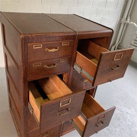 Discover our great selection of lateral file cabinets on amazon.com. Library Bureau Sole Makers Quarter Sawn Oak Double File ...