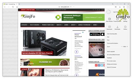 It also supports most google chrome extensions. Navigateur Windows 10 UC Browser - GinjFo