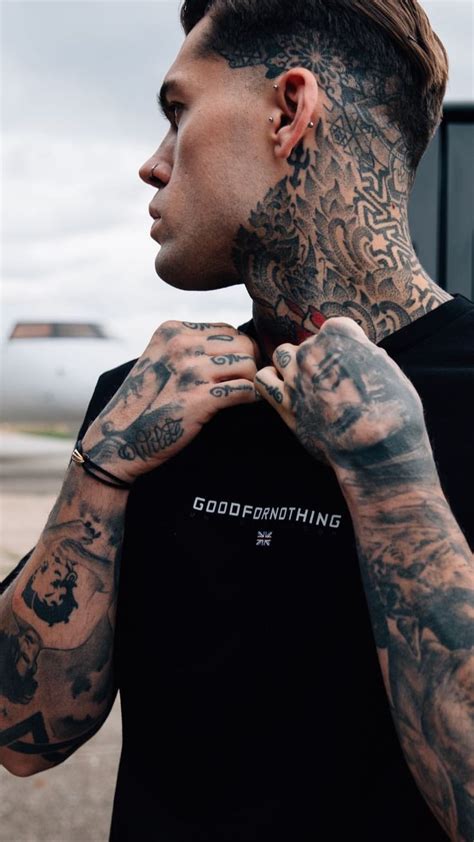 As important as their tattoos are to them personally, models ranging from cole mohr to bradl. Male Model Neck Tattoo http://viraltattoo.net/male-model-neck-tattoo.html | Stephen james model ...