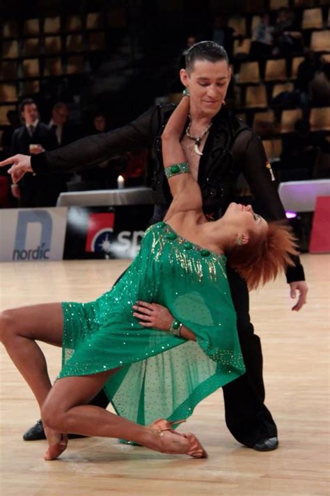 Wdsf world championship latinostrava, czech republic, 06.10.2018final1. Timur Imametdinov & Nina Bezzubova, green latin dress ...