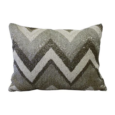 White and silver decorative pillows. Multicolor Beaded Pillow || Decorative small pillow with ...