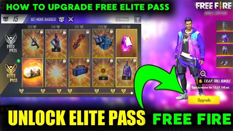 Free fire hack 2020 apk/ios unlimited 999.999 diamonds and money last updated: How To Unlock Elite Pass In Garena Free Fire || Upgrade ...