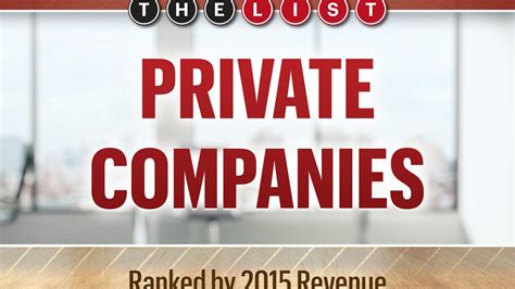 But, they may have to disclose information if they have both private companies and public corporations are required to have a board of directors, an annual meeting, to keep meeting records, and to keep a list. The List: Top 100 Private Companies - South Florida ...