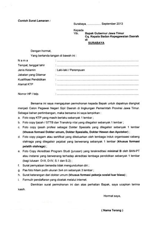 Contoh surat lamaran kerja terbaik, lengkap beserta tips dan trik rahasia pembuatan surat lamaran kerja sehingga mudah mendapatkan pekerjaan. INFO TES CPNS: Contoh Surat Lamaran CPNS 2014