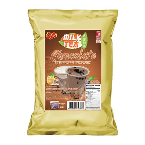 The tea color shows light yellow, and it tastes mellow and sweet with natural elegant milk fragrance. inJoy Chocolate Milk Tea 500g | Perfect milk tea & ice ...