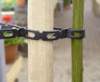 Unique chain link design locks securely for reliable anchoring. Locktie tree tie (chainlock) - Toms Tree Ties