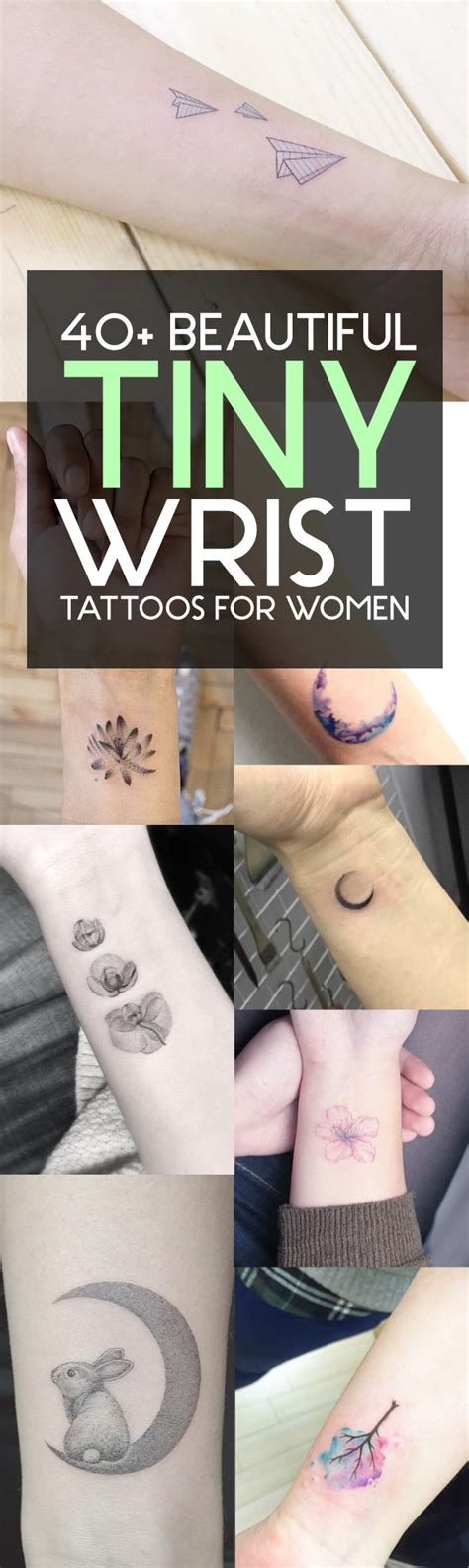 Get small tattoo design inspiration from a few of our favorites. 40+ Beautiful Tiny Wrist Tattoos For Women - TattooBlend