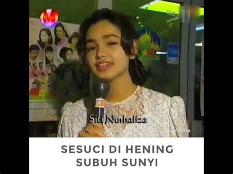 Bila hari raya menjelma 2. Siti Nurhaliza umur 15 tahun pertama kali menyanyikan lagu ...