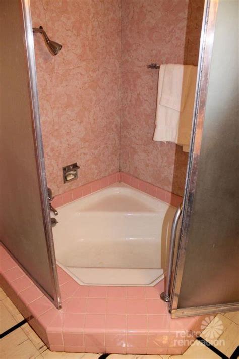 Caught masturbating in the bathtub. The pink bathroom at the Wilson House, Temple, Texas ...