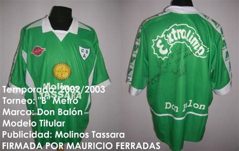 Atlético tucumán defensa y justicia vs. Sarmiento De Junin Home Camiseta de Fútbol 2002 - 2003.