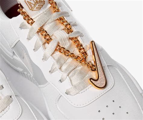 From cuban links to golden pend. Nike Delights With Nike Air Force 1 Pixel Gold Chain ...