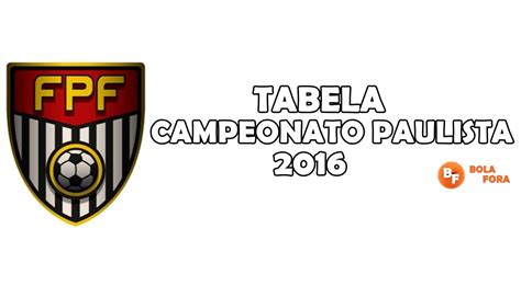 Próximos jogos do campeonato paulista. Tabela Campeonato Paulista 2016 ~ Bola Fora