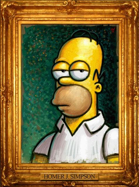 The best gifs are on giphy. Homer Portrait by Adam Vehige | Desenho dos simpsons ...