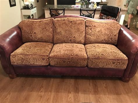 Great news!!!you're in the right place for lazy boy sofa. Lazy boy leather and fabric sofa with nailheads. Removable ...