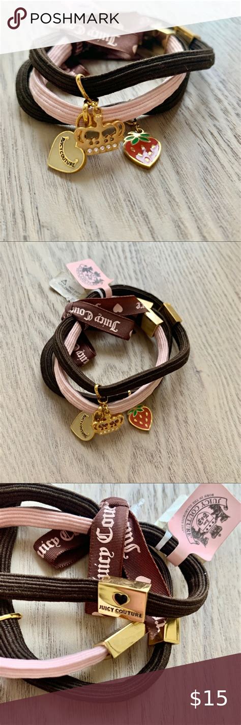 Hair stylists, massage therapist, acrylic nail tech, etc. Juicy Couture *NWT* Charm Hair Ties in 2020 | Juicy ...