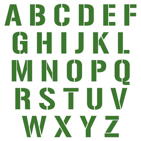 Size of stencil each o rder contain: 6 Best 2.5 Inch Stencil Letters Printable - printablee.com
