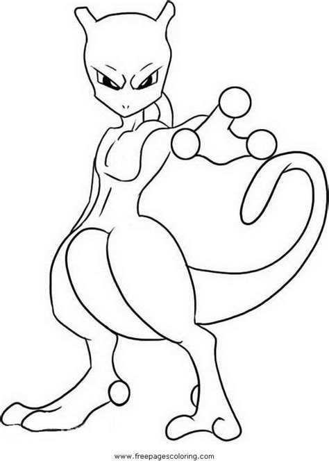 This coloring sheet meassure is about 600 pixel x 1963 pixel with approximate file size for around 66.90 kilobytes. Mewtwo Coloring Page - Coloring Home