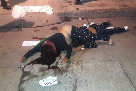 Woman in futuristic military clothes feet walk. Pair of Women Shot Dead in the Street