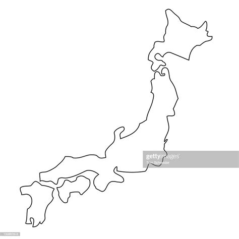A student may use the blank map to practice locating these political and physical. Outline Map Of Japan Stock Photo | Getty Images