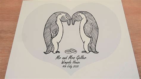 If you really want to wow the happy couple, shop our list of the best wedding gift idea. Penguin Wedding or Engagement Gift, Personalised Print ...