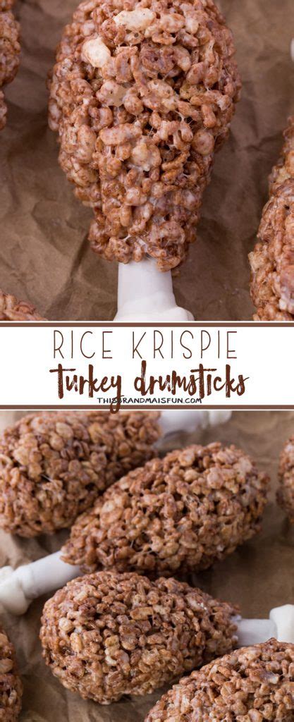 6 cups kellogg's® cocoa krispies® cereal. Rice Krispie Turkey Drumsticks - TGIF - This Grandma is Fun