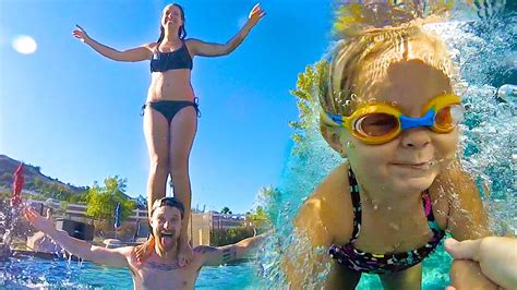 There is a golf field within 3 km where you can enjoy a fascinating game in silence guests are supplied with access to the internet. 💦 FAMILY POOL STUNTS! 🏊 - YouTube