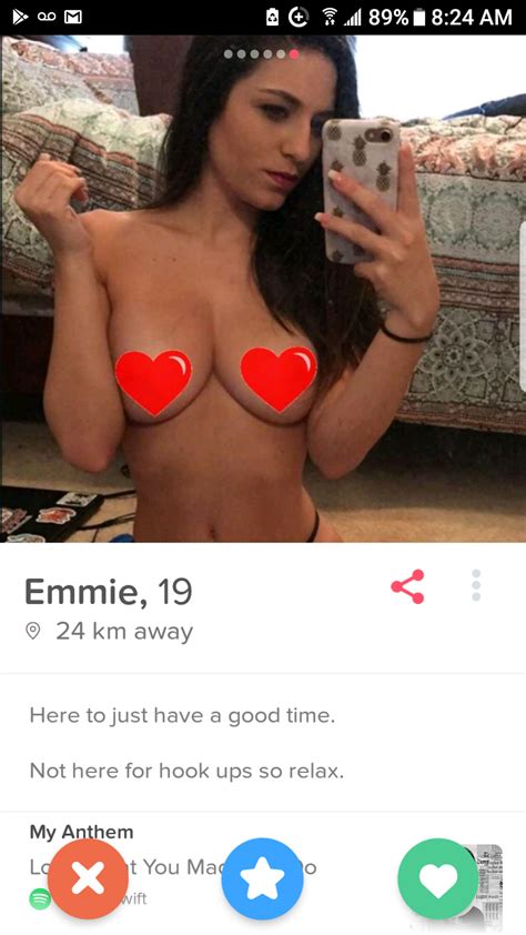 Tinder is a hookup app if you want it to be. No hookups!!! : Tinder