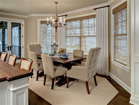 Window treatment ideas for small dining room this dining room boasts draperies and woven rattan blinds. Inspiring Window Treatments in NYC for Amazing Window ...