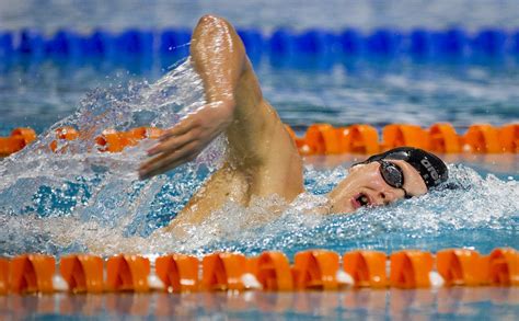 Xin xin (chn) haley anderson (usa) rachele bruni (ita) lara grangeon (fra) ana marcela cunha (bra) ashley. Ferry Weertman in vorm voor WK openwater | Foto ...