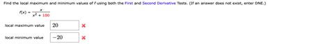 How to find the relative maxima and minima of a function. Solved: Find The Local Maximum And Minimum Values Of F Usi ...