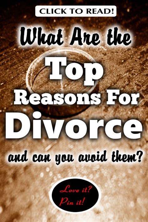 Opt for divorce mediation and get helpful advice and guidance. Top Reasons for Divorce & How You Can Avoid Them | Reasons ...