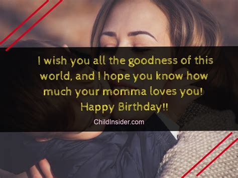 Birthdays are the best kind of celebration. 50 Best Birthday Quotes & Wishes for Son from Mother ...