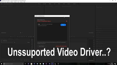 Also, i've disabled the onboard graphics from the device panel even that. Fixed Unsupported Video Driver Error For Premiere Pro 2020 ...