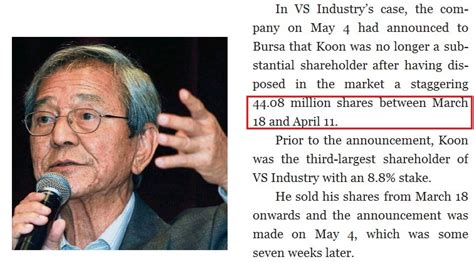 May god continue to raise up more wealthy good samaritans to. A little bit of everything: V.S. Industry Bhd and Koon Yew Yin