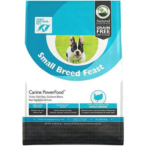 They often use harmful heat and pressure processing, then artificially add. Only Natural Pet Canine PowerFood Small Breed Feast Grain ...