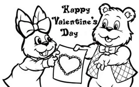 Or sometimes you just need to fill in those last five minutes before the end of class. Two Cute Bunny And Bear Celebrating Valentine's Day ...