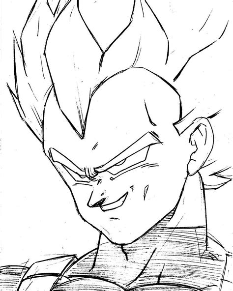 Now you can color him in and add this drawing to your dragon ball character sketch book. SSJ Vegeta | Anime dragon ball, Anime dragon ball super ...